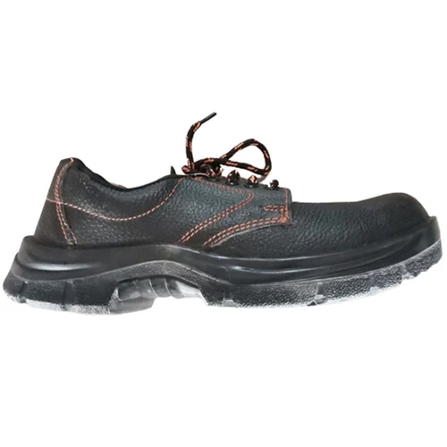 Leather Black Safety Shoes