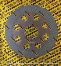 Brake Friction Plate Jcb - Steel, 222.0mm Outer Diameter, 49.5mm Inner Diameter, 3.9mm Thickness | Gray Color, Designed For Jcb 3dx Machines, Manual Control