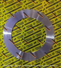 Brake Counter Plate 85808316 - Stainless Steel, 5 Mm | Silver Color, High Efficiency, Manual Control For Jcb, Terex, And Carraro Backhoe Loaders