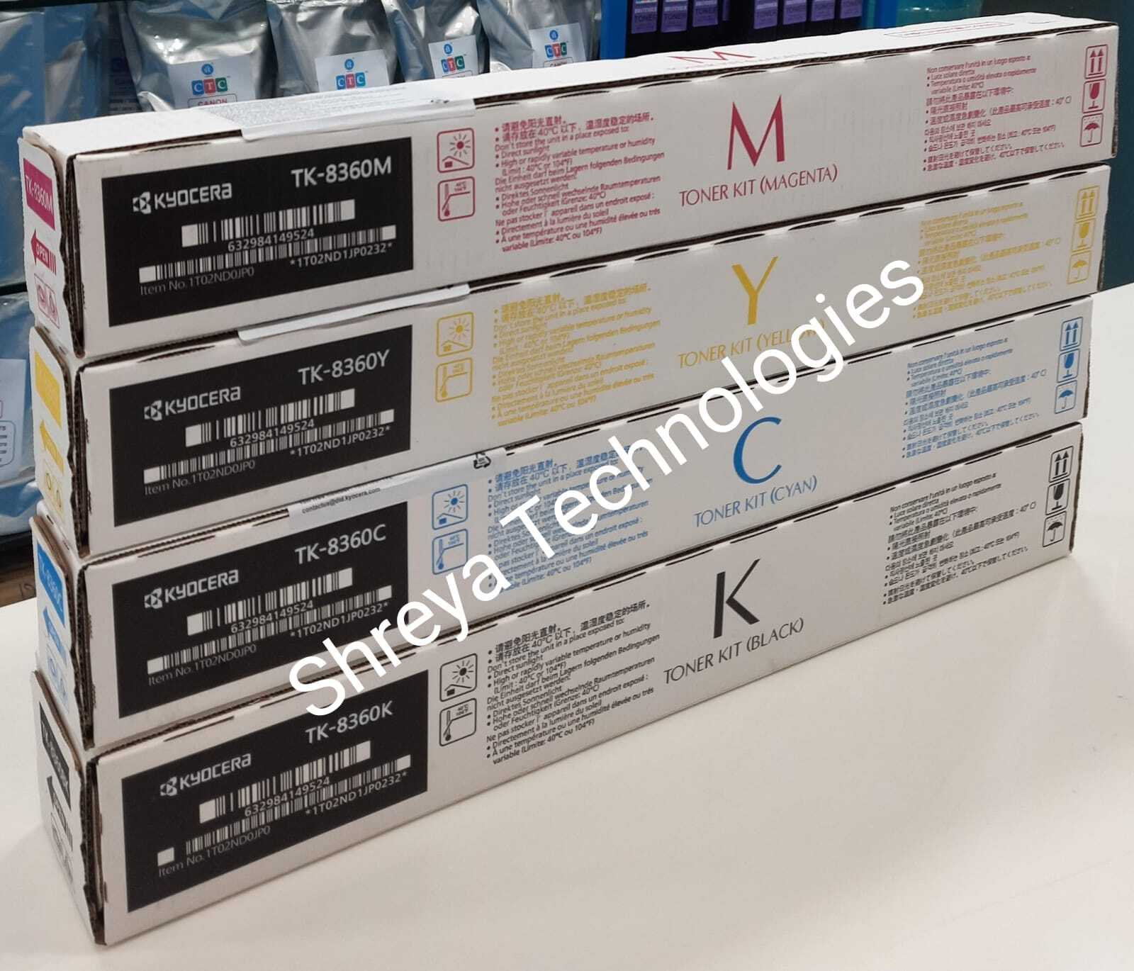 Kyocera TK-8360 CYMK Color Toner Cartridge TASKalfa 2554CI
