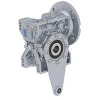 Industrial Worm Gearbox - Color: Silver