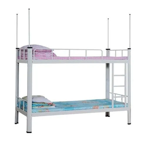 Iron Double Bunk Bed - Assembly: No Assembly Required