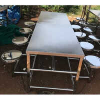 Ss 8 Seater Dining Table - Color: Silver