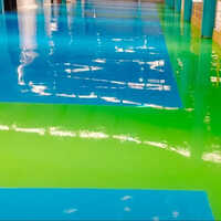 3mm High Voltage Insulation Flooring Service - Color: Blue Green