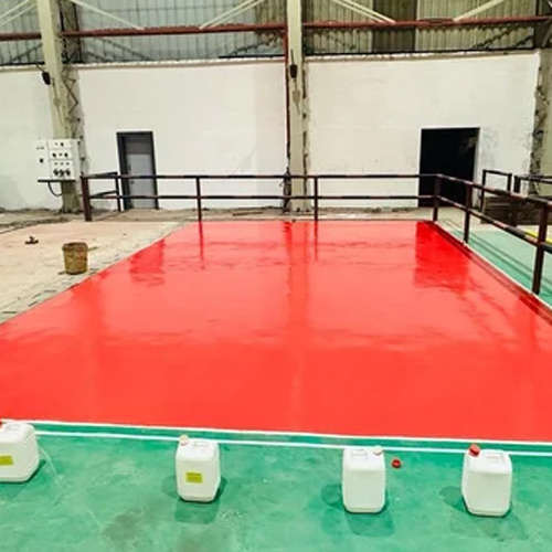 Industrial Floor Coating Service - 2-3 mm Thickness, Red Color | Heavy-Duty Protection, Excellent Adhesion, 100 sq ft/Liter Coverage, ASTM Compliance