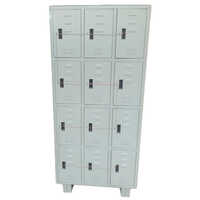 12 Door Stop Locker - Mild Steel, 12 Compartments, Sleek Gray Design | Durable, No Power Supply Needed, Warranty Included
