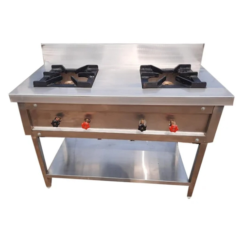 Commercial Two Burner LPG Gas Stove