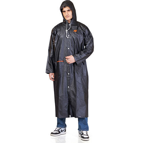 02M -CRYSTAL Plain PVC Mens Raincoat