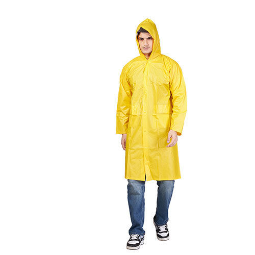 23A - Yellow PVC Short Raincoat