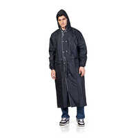 39a Reversible Solitaire ( Nylon ) Mens Raincoat - Color: Black