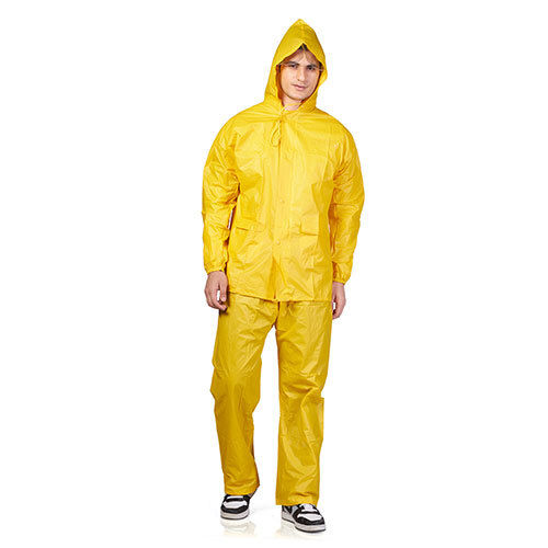 54A Rainbow Yellow PVC Adults Rainsuit