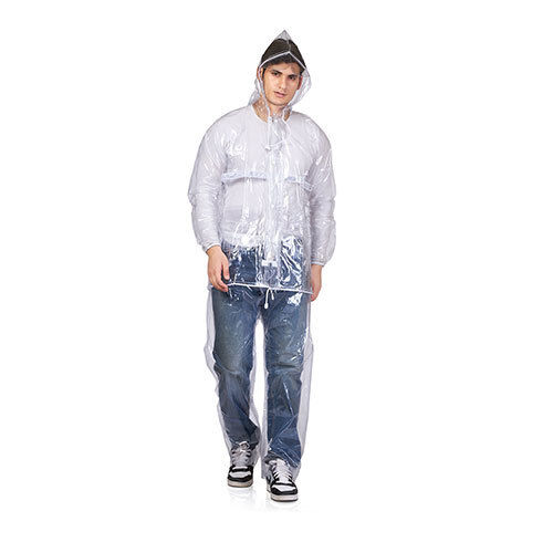 56A Marine Clear PVC Adults Rainsuit