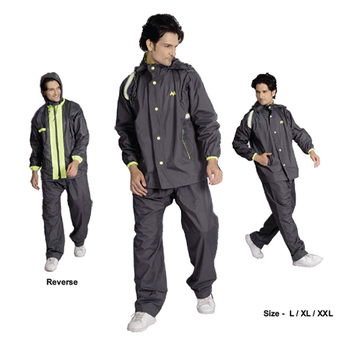 97a Reversible Micro Taping Adults Rainsuit - Fabric Type: Pvc