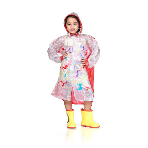 13K - FIRE n ICE PVC ( Pleat ) Kids Raincoat