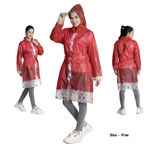 13F - FIRE n ICE PVC Womens Short Raincoat