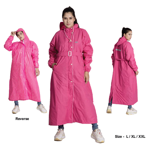 47W - Victoria Reversible Womens Raincoat - Color: Blue