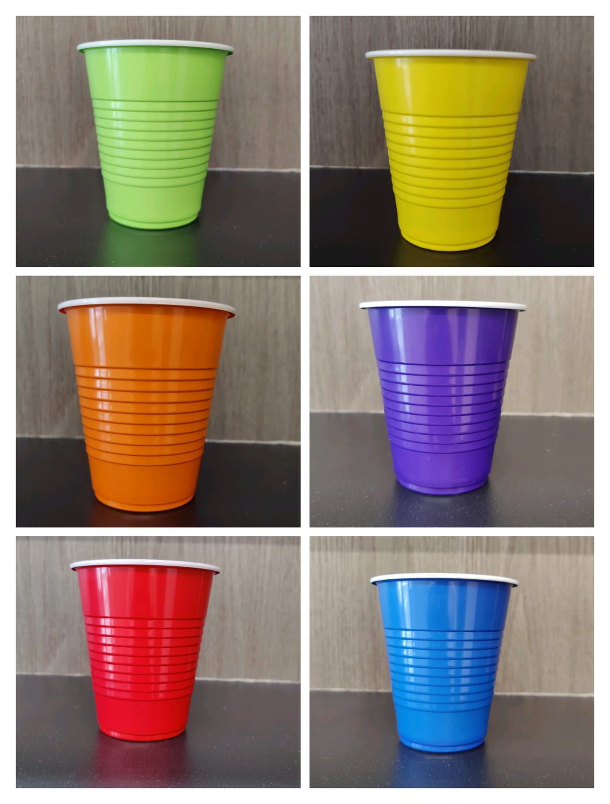 12 Oz Coloured Plastic Glasses