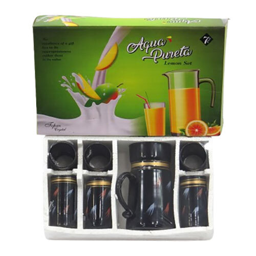 7Pcs Aqua Pureta Lemon Juice Set - Color: Black