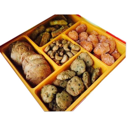 Wedding Bhaji Gift Box - Color: Yellow