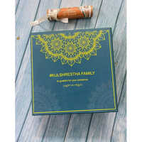 Scroll Invitation Card Box - Color: Green