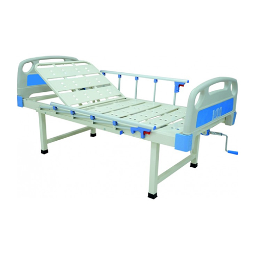 Backrest Semi Fowler Cot With Aluminium Railings And Abs Boards