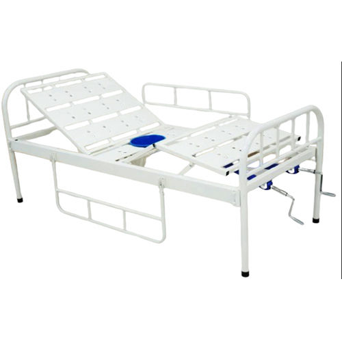 Kw 576 Fowler Cot With Commode Provision And Ms Railing - Color: White