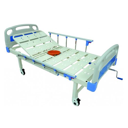 KW-479 Backrest Semi Fowler Cot With Commode And Wheel