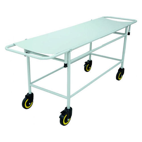 Kw 430 Ms Hospital Stretcher Trolley Powder Coated - Color: White