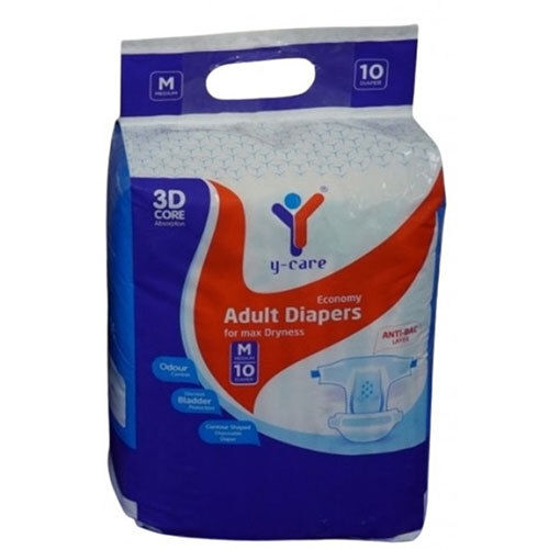 Kw 540 Medium Size Adult Diaper - Color: White