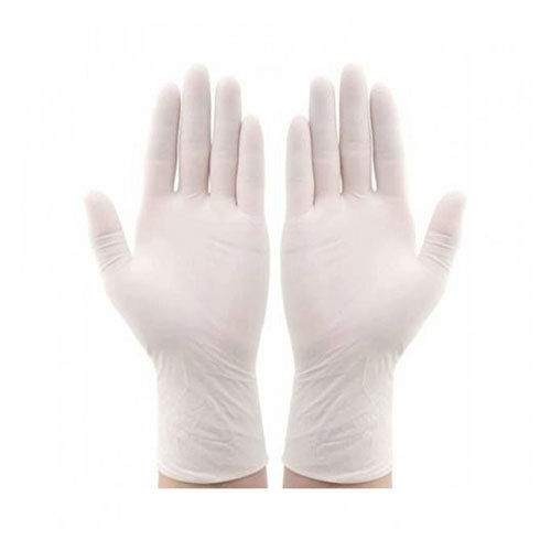 Kw 541 Medium Latex Examination Gloves - Color: White