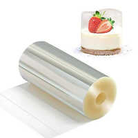 Cake Collar Rolls - Transparent Multi-layer Eco-friendly Soft Material, Water Resistant, Ideal For Mousse & Layered Cakes For A Clean Finish
