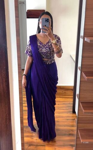 Embroidery Work Saree