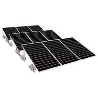 Classic Rack Solar Panel Mounting System - Aluminium 6063 T6, Black Color, 300mm Ground Clearance, 200 Kmph Wind Resistance, 25 Year Warranty, Easy Installation