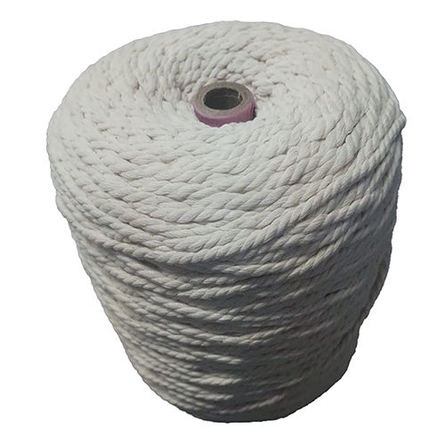 4Mm Cotton Twisted Rope - Color: White