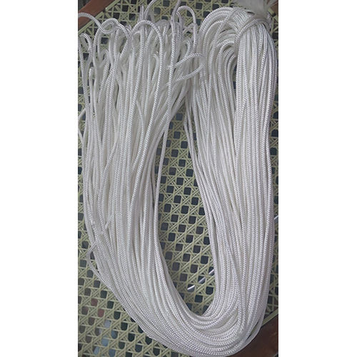 1Mm Nylon Brided Rope - Color: White