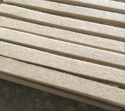 Natural Woolen Beige/Off White Colored Felt Strips