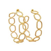 New Arrival Golden Round Hook Earrings - Gender: Unisex