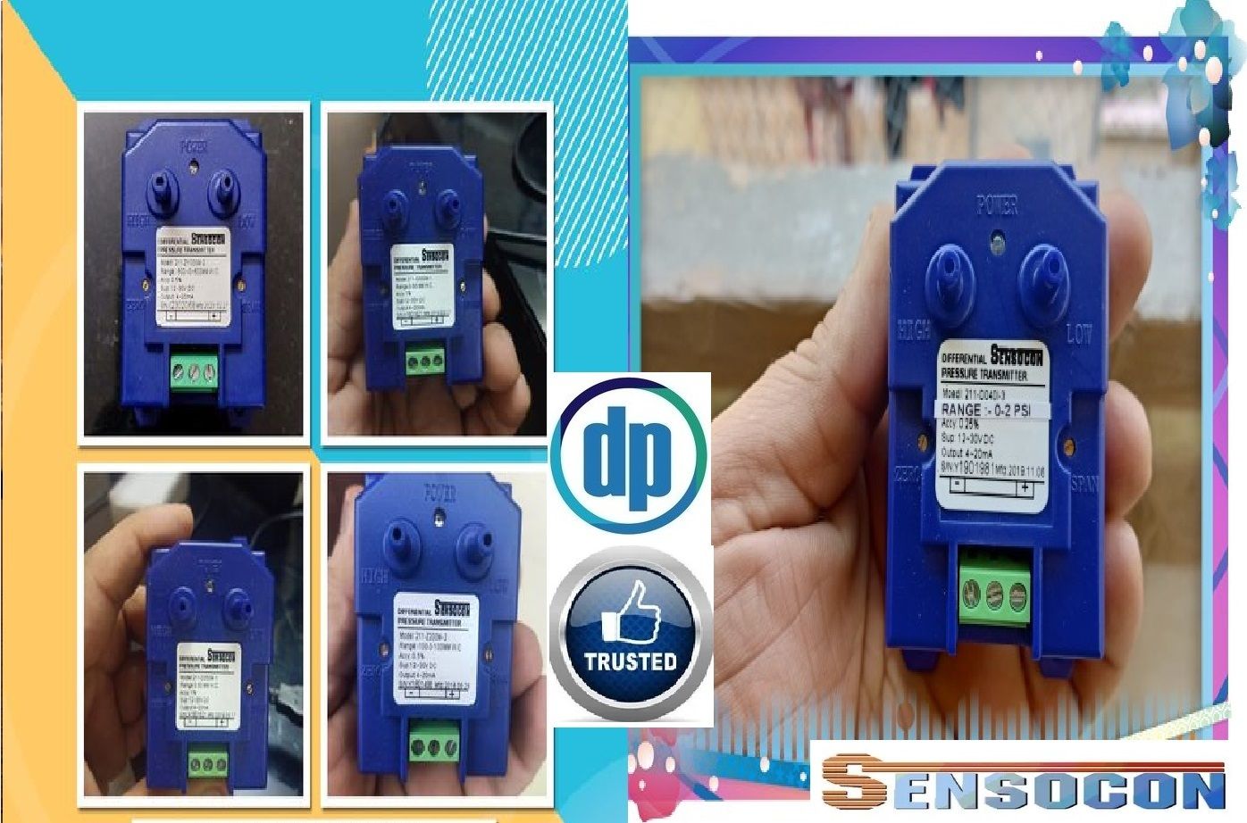 SENSOCON USA 211-D500M-2 Differential Pressure Transmitter From Ghorewah Gurdaspur Punjab India