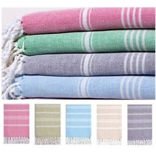 Recycled Cotton Striped Fouta Towels - Application: Household