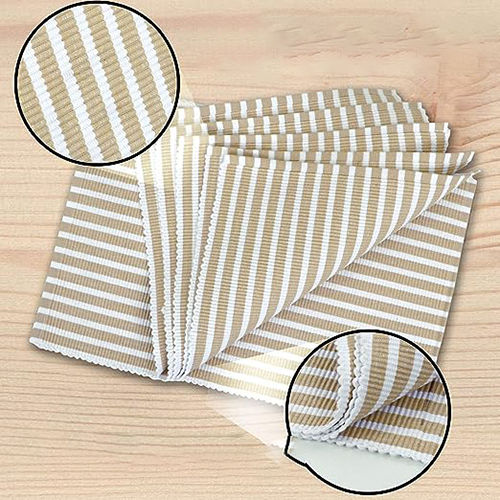 Cotton Ribbed Placemat Beige - Application: Household