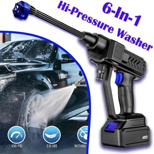 6 in 1 Cordless Portable Pressure Washer Gun