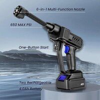 6 in 1 Cordless Portable Pressure Washer Gun