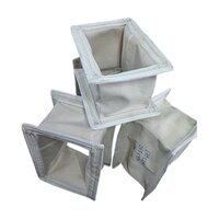 Canvas Square Bellow - Durable Canvas Material, Standard Size, White Color | Galvanized Coating For Corrosion Resistance In Industrial Use