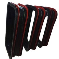 Busduct Bellow With Metal Flange (square) - Color: Black