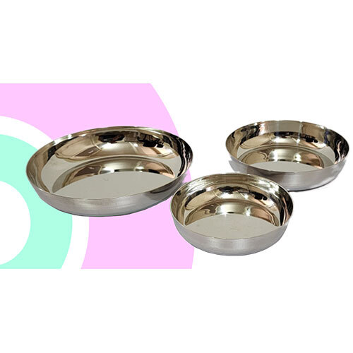 Halwa Plate (Apple) - Color: Silver