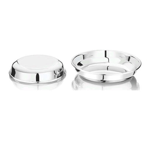 Np Halwa Plate - Color: Silver