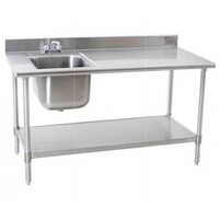 Commercial Stainless Steel Table Sink - Size: Various Size Available