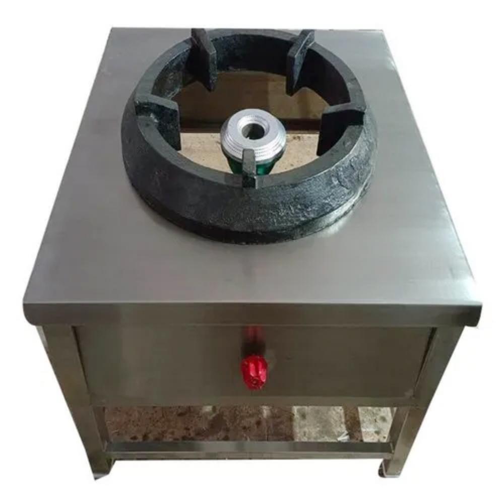 Single Burner Gas Stove - Stainless Steel, Lightweight Aluminum Surface Materials, Manual Ignition for Outdoor and Home Use