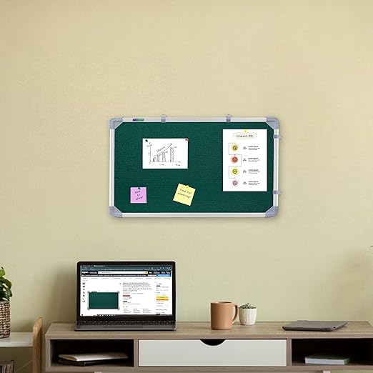 SDS11 Notice & Pin Board - Fabric Material | All Sizes Available, Modern Design with Searchable Keyboard for Enhanced Communication and Organization