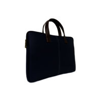 vegan leather laptop sleeve blue